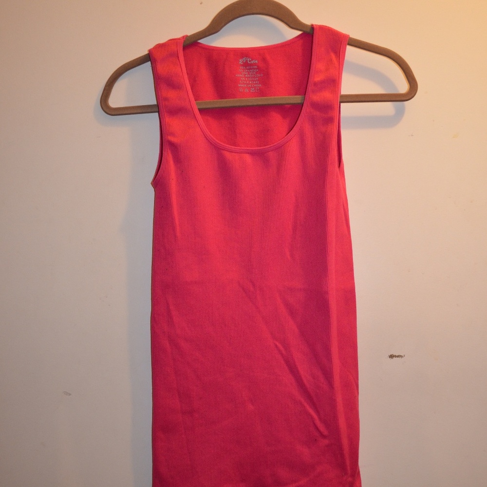 Hot Pink Neon Nylon/Spandex Tank